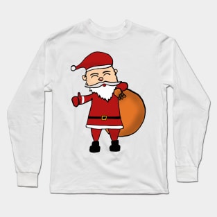 Cute Santa Long Sleeve T-Shirt